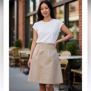 Worthington Tan A-Line Vintage Skirt size 18